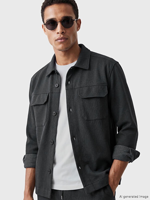 LCW Vision Regular Fit Erkek Gömlek Ceket