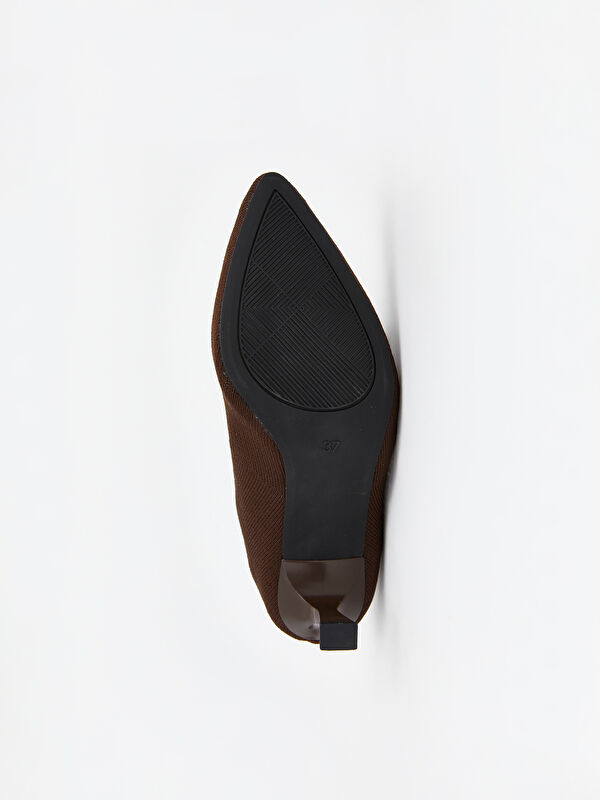 Süet Görünümlü Kadın Topuklu Bot - Görsel 5