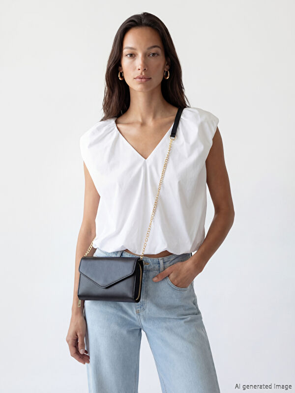LCW ACCESSORIES Chain-Strap Shoulder Bag