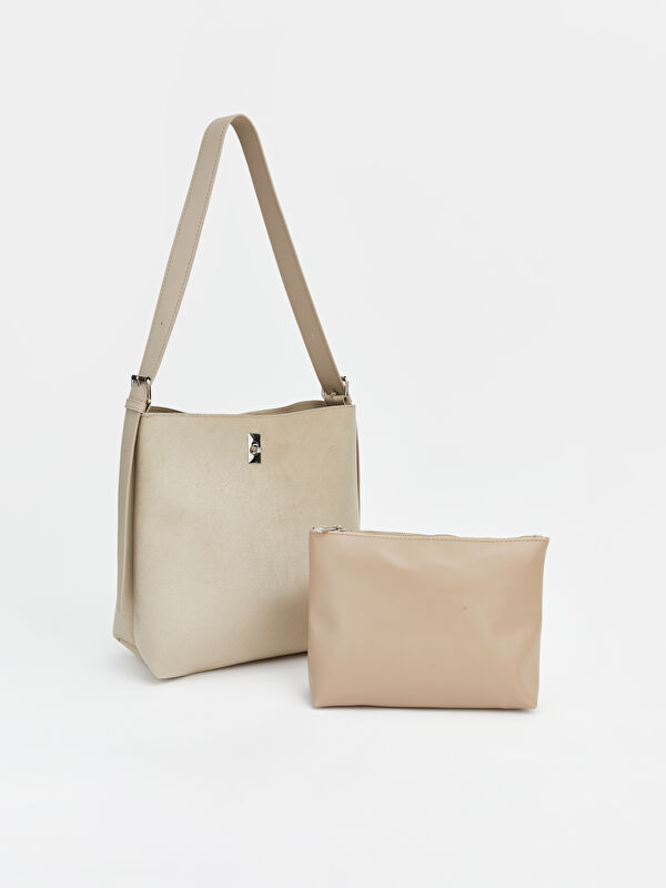 LCW ACCESSORIES Faux Suede Women's Shoulder Bag