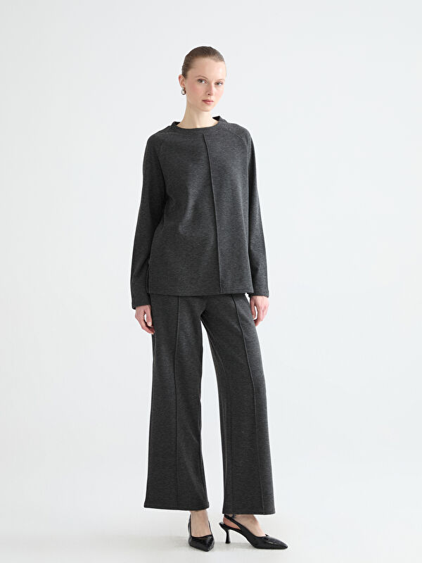 LCW Comfort Elastic Waist Wide Leg Women's Sweatpants
