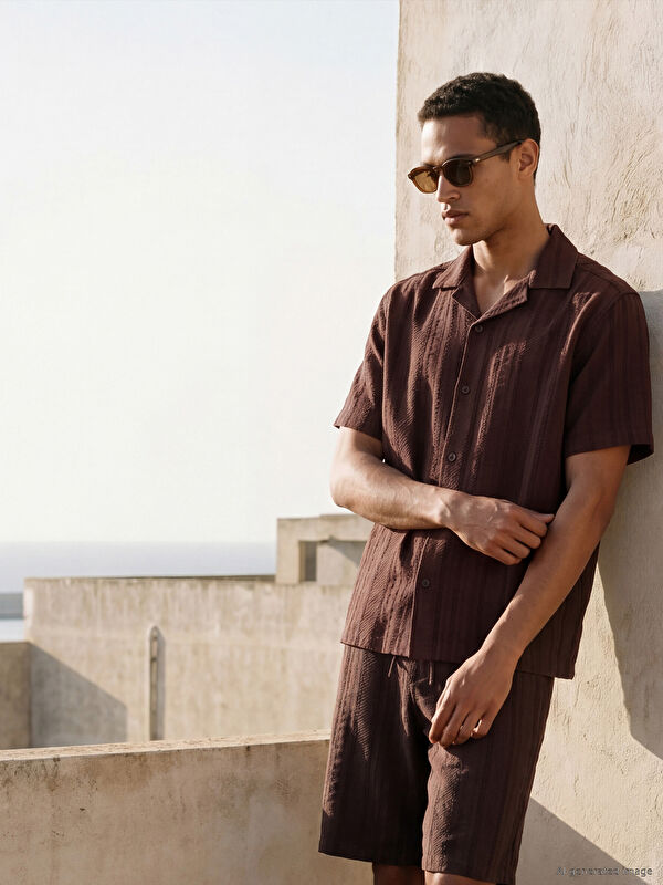 LCW Vision Regular Fit Dokulu Erkek Gömlek