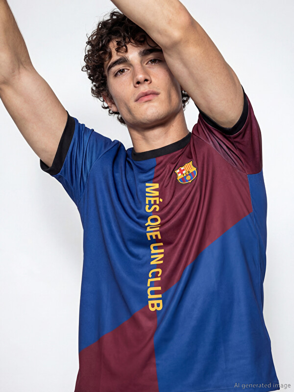 XSIDE ACTIVE Barcelona Baskılı Erkek Spor Tişört