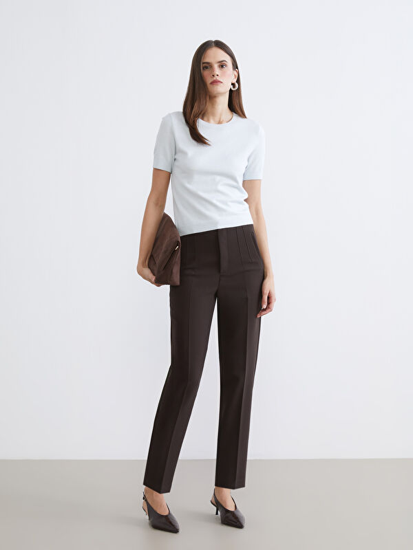 LCW Vision Carrot Fit Kadın Pileli Pantolon