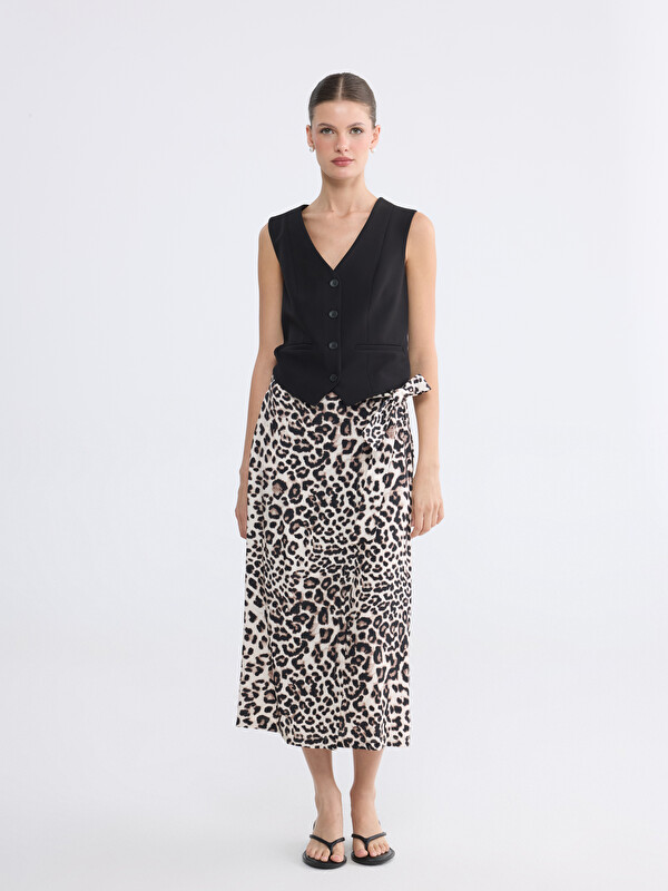LCWAIKIKI Classic Woman Brown Skirt
