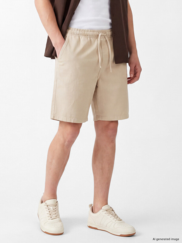 XSIDE Relax Fit Gabardin Erkek Şort