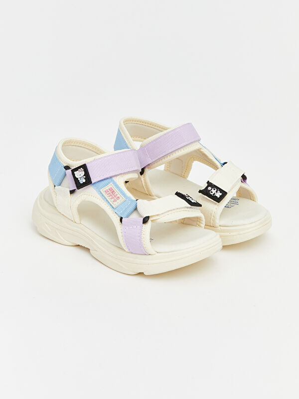LCW STEPS Hello Kitty Baskılı Kız Çocuk Sandalet