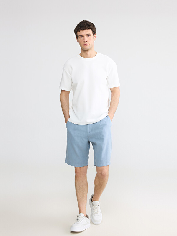 LCW Vision Regular Fit Linen Blend Men's Shorts