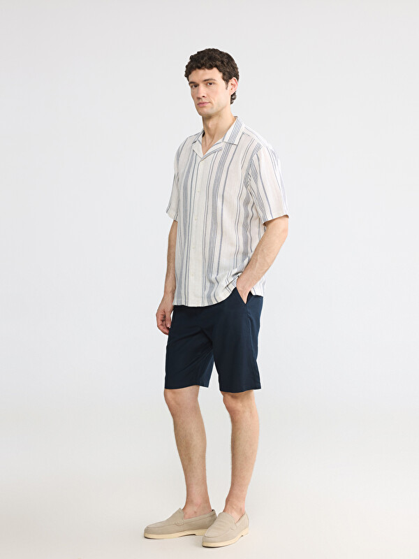 LCW Vision Regular Fit Linen Blend Men's Shorts