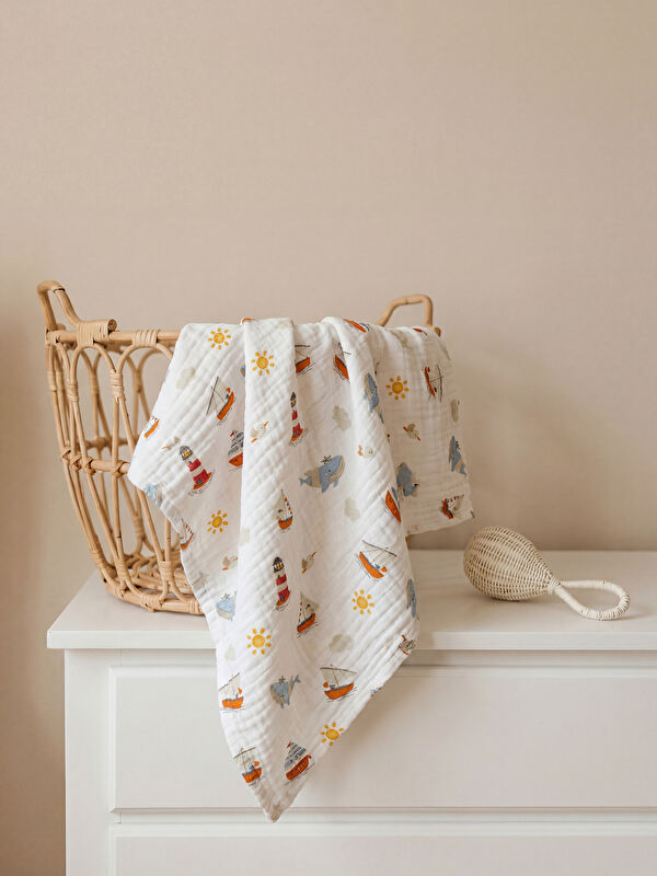 LCW HOME Müslin Bebek Örtü 105x105 cm