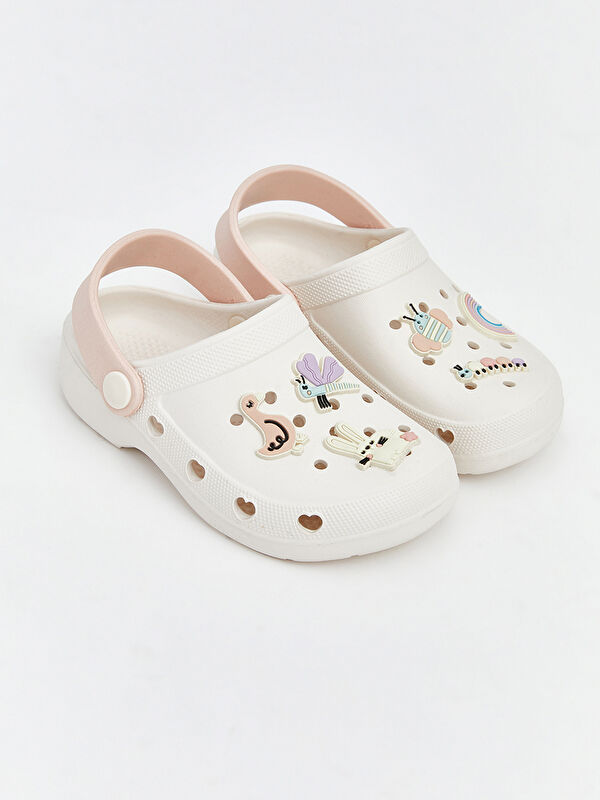 LCW STEPS Rozetli Kız Bebek Sandalet