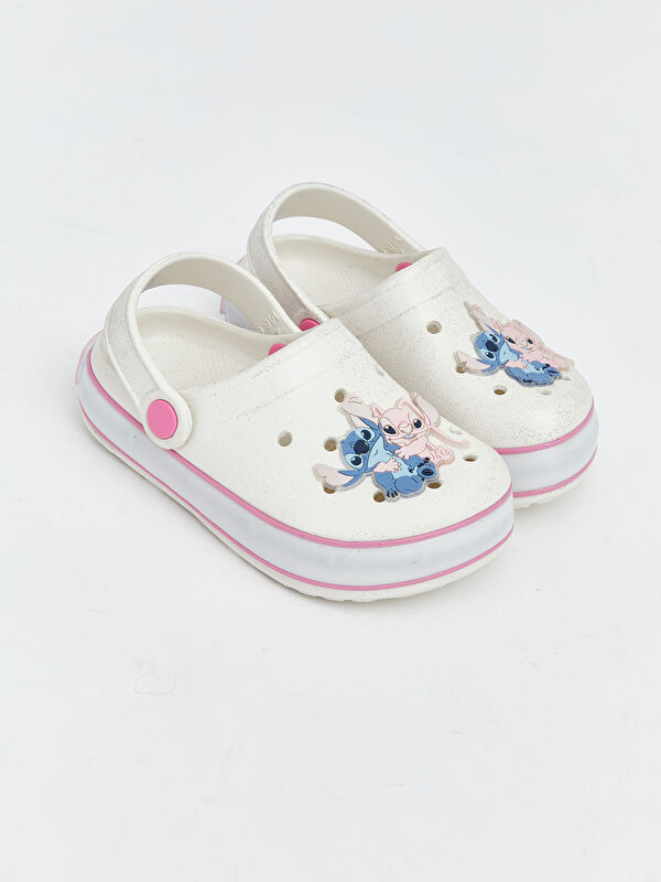 LCW STEPS Lilo ve Stitch Baskılı Kız Bebek Plaj Sandaleti