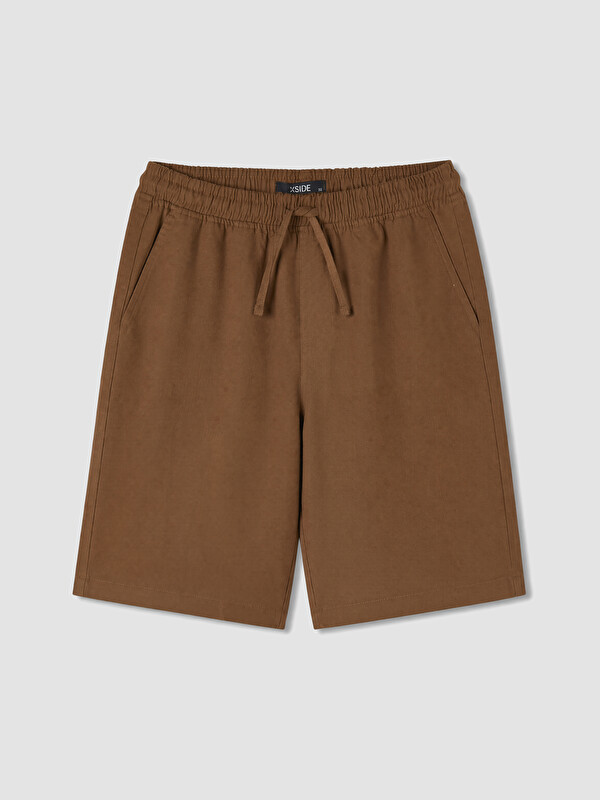 XSIDE Regular Fit Keten Görünümlü Erkek Şort