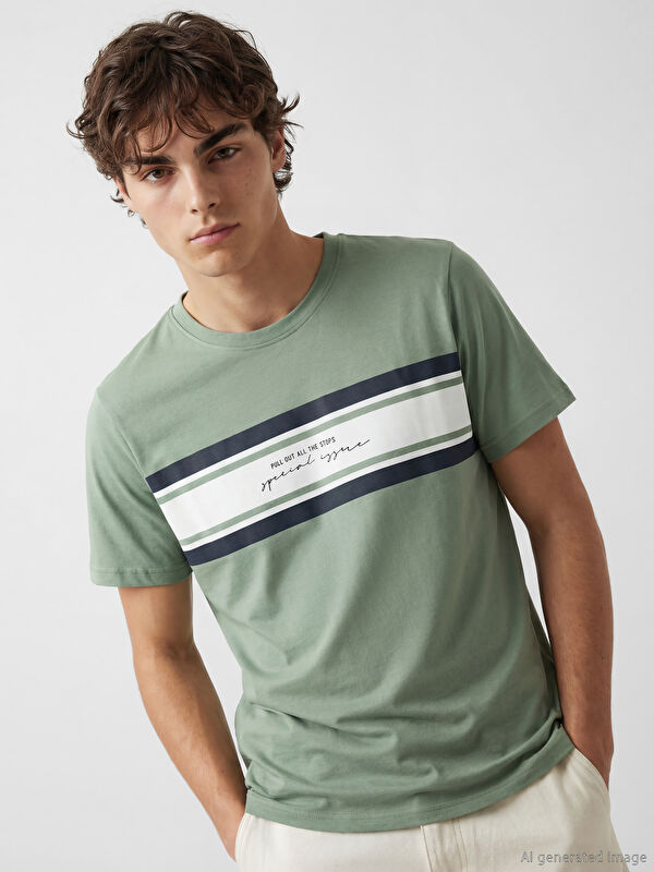 XSIDE Man GREEN T-Shirt
