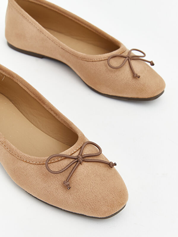 Lcw Steps Kahverengi Lcw Steps Süet Görünümlü Kadın Babet