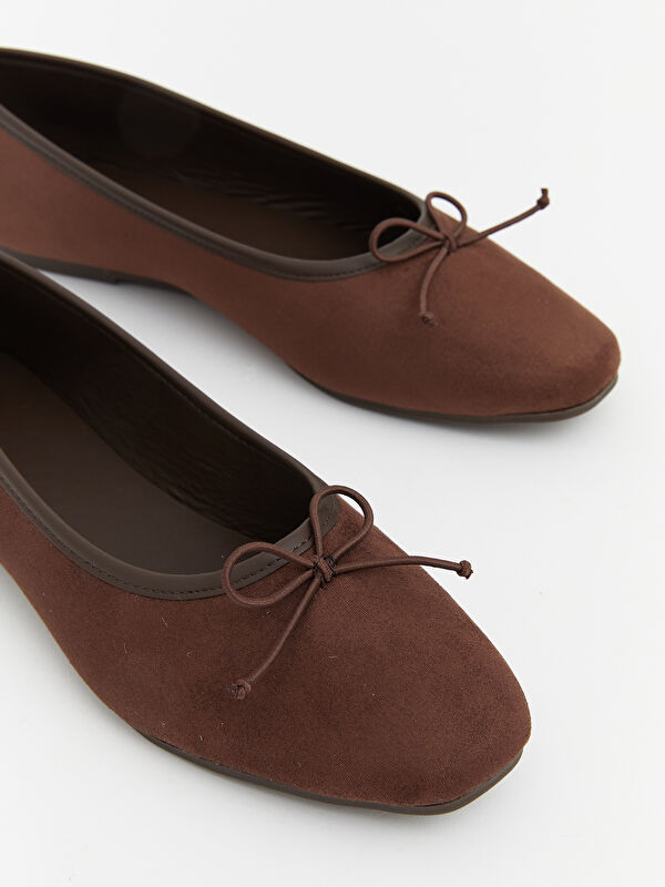 Lcw Steps Kahverengi Lcw Steps Süet Görünümlü Kadın Babet