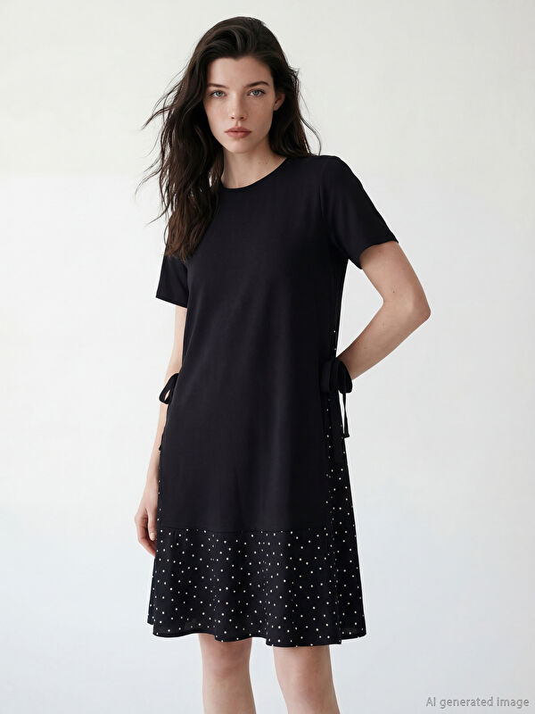 LCW Comfort Femër E Zeze Fustan