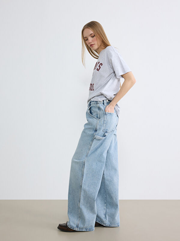 XSIDE Wideleg Kadın Jean Pantolon