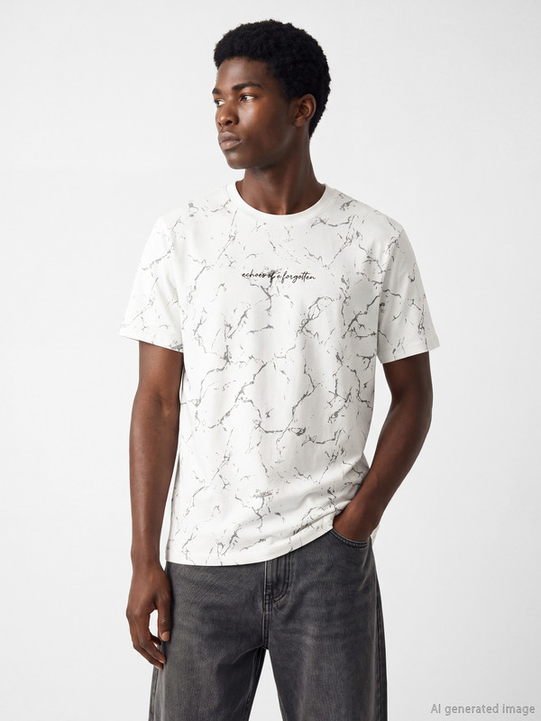 XSIDE Patterned Men's T-Shirt