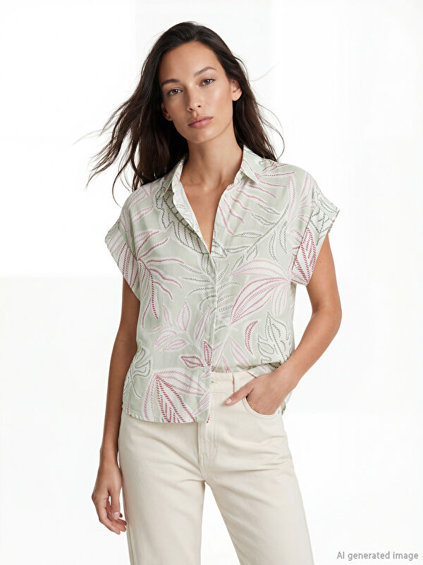 LCW EVERYDAY Patterned Women's Shirt