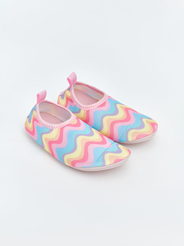 LCW STEPS Wavy Patterned Girls' Aqua Shoes