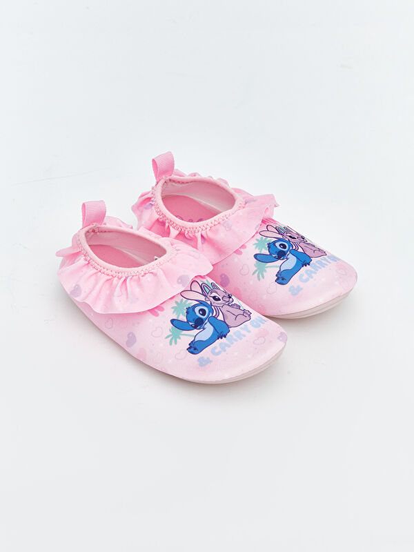 LCW STEPS Lilo and Stitch Printed Girls' Aqua Shoes