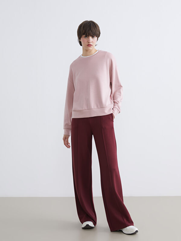 XSIDE Beli Lastikli Geniş Paça Kadın Eşofman Altı	