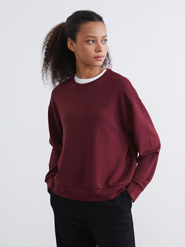 XSIDE Bisiklet Yaka Soft Touch Kadın Sweatshirt