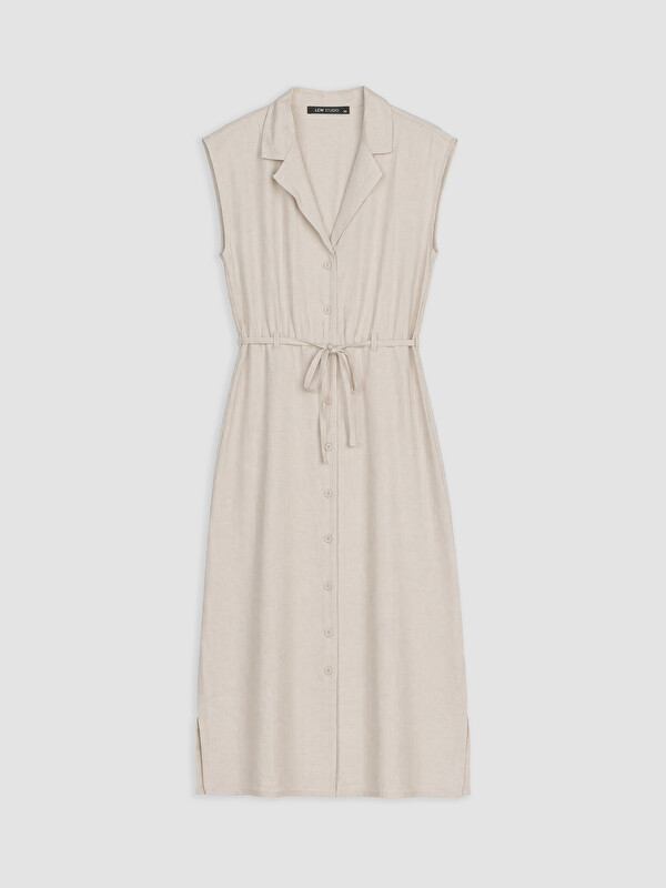 LCWAIKIKI Classic Woman Ecru Dress