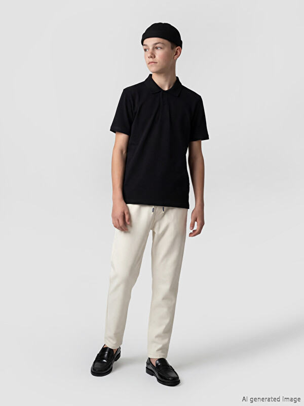 LCW Kids Polo Yaka Erkek Çocuk Tişört