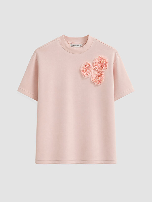 LCW Modest Woman Pink Tunic