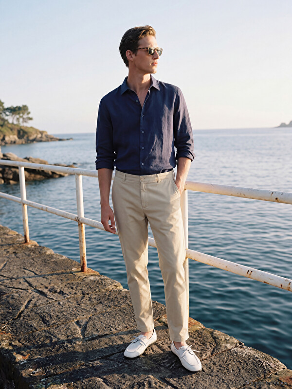 SOUTHBLUE Regular Fit Gabardin Erkek Pantolon