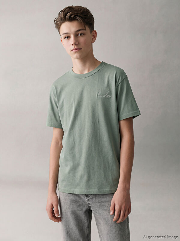 LCW Kids London Baskılı Erkek Çocuk Tişört