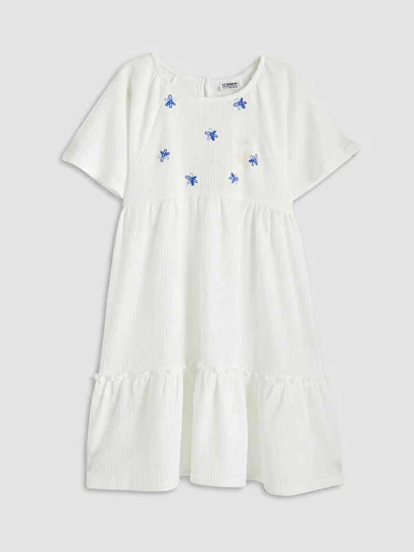 LCW Kids Flower Embroidered Girls' Dress