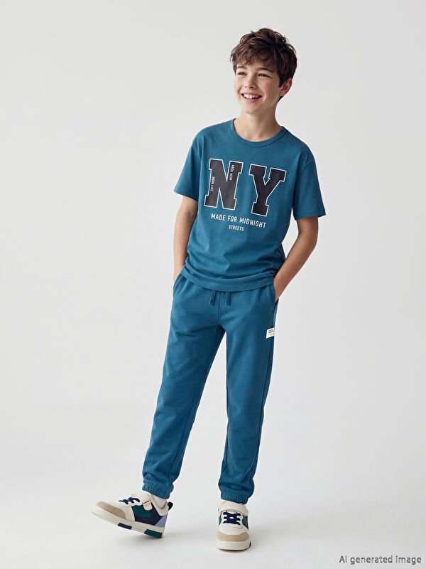 LCW Kids Beli Lastikli Erkek Çocuk Jogger Eşofman Altı