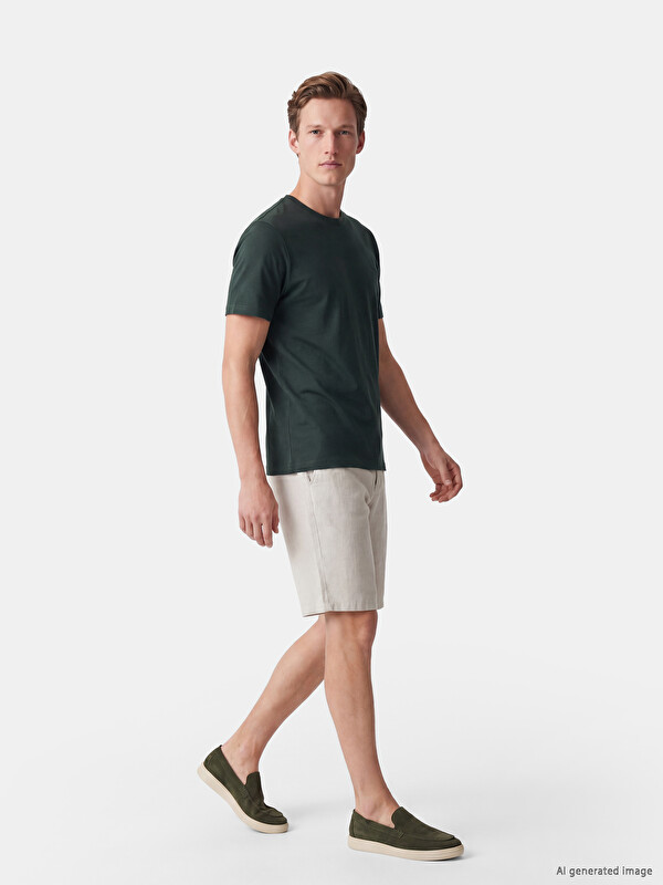 SOUTHBLUE Regular Fit Linen Blend Men's Shorts