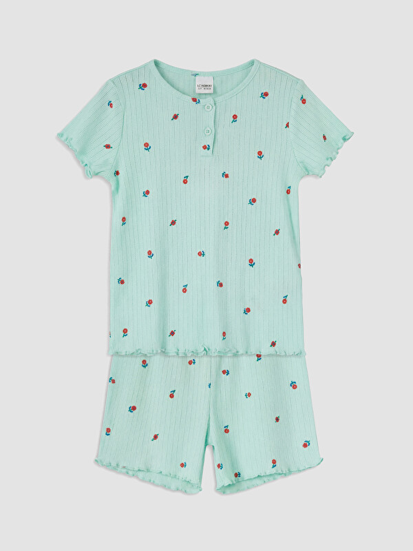 LCW Kids Girls' Shorts Pyjamas Set