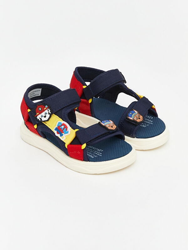 LCW STEPS Cırt Cırtlı Paw Patrol Baskılı Erkek Bebek Sandalet