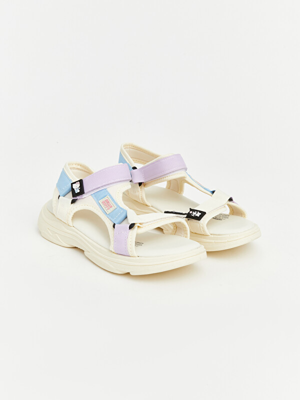LCW STEPS Hello Kitty Baskılı Kız Çocuk Spor Sandalet