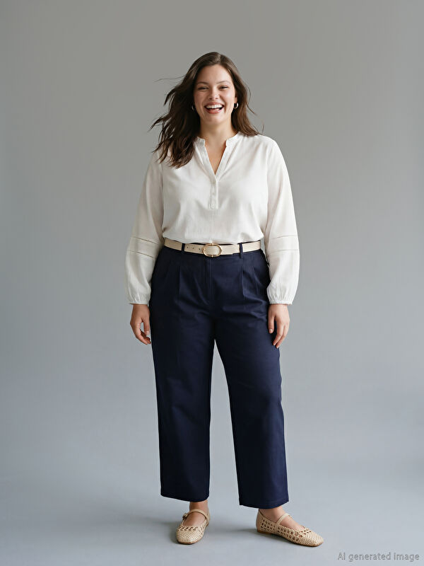 LC WAIKIKI Loose Fit Pleated Women's Trousers