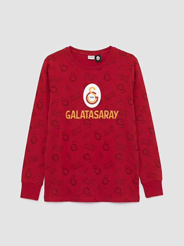 LCW Kids Galatasaray Baskılı Erkek Çocuk Pijama Üst