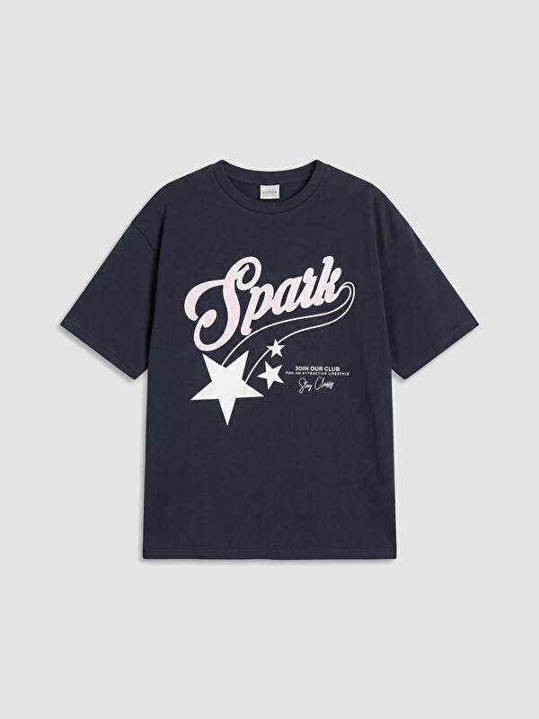 LCW Kids Crew Neck Printed Girls' T-Shirt