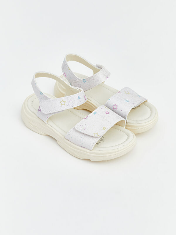 LCW STEPS Yıldız Desenli Kız Çocuk Sandalet