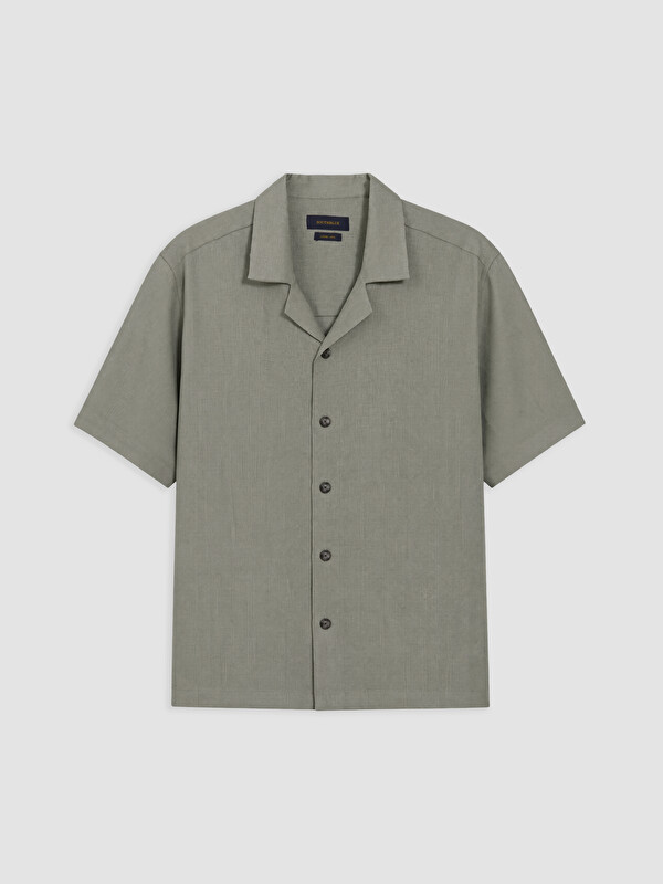 SOUTHBLUE Loose Fit %100 Keten Erkek Gömlek