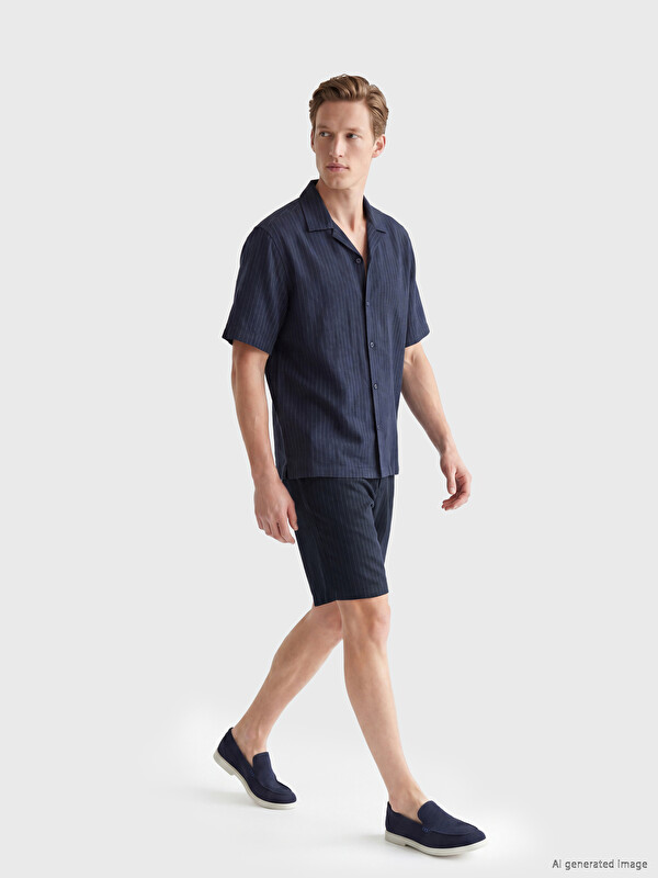 SOUTHBLUE Man Navy Shorts
