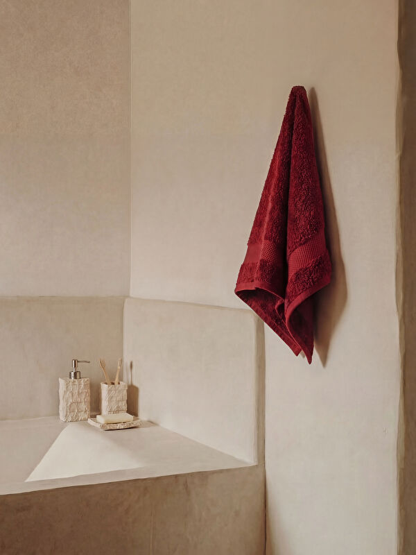 LCW HOME Çizgili Pamuklu Yüz Havlusu 50x80 cm