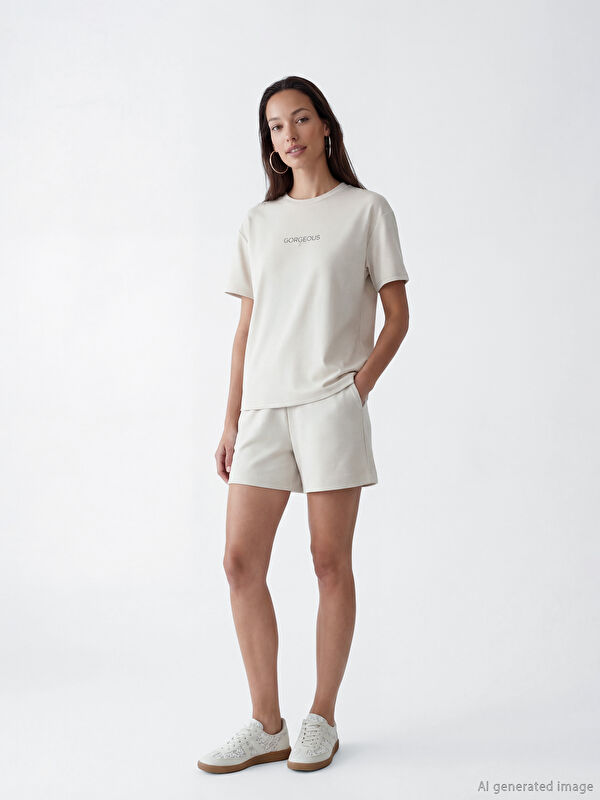 LCWAIKIKI Classic Elastic Waist Soft Touch Women's Shorts