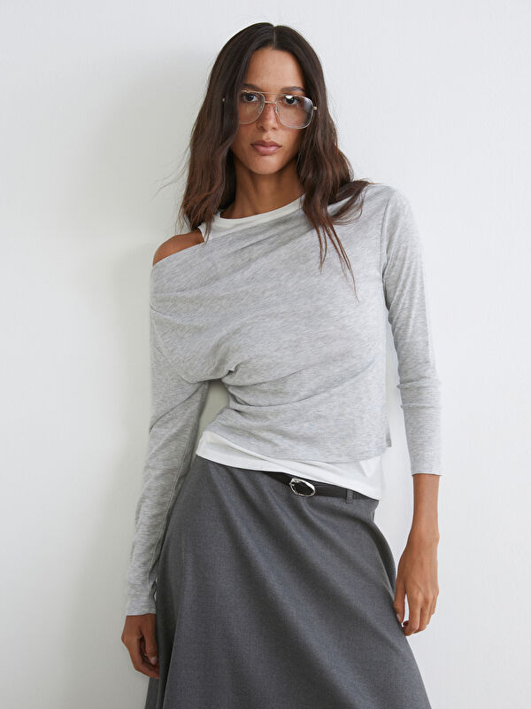 LCW Vision Kayık Yaka Kadın Body