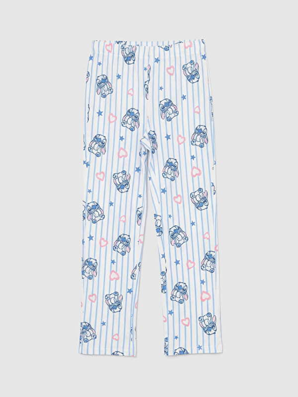 LCW Kids Stitch Baskılı Kız Çocuk Pijama Alt
