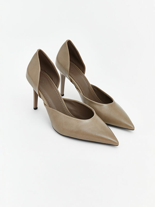 Lcw Steps Kahverengi Lcw Steps Sivri Burun Kadın Topuklu Ayakkabı